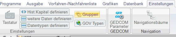 Gruppen aufrufen