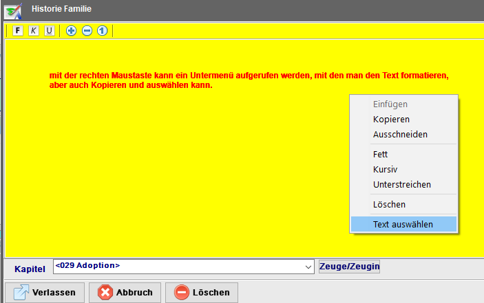 Hiotieren und formatieren