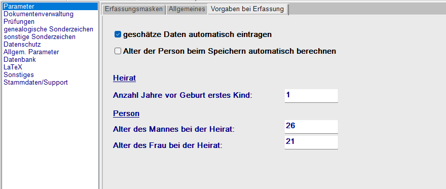 Alter automatisch aktualisieren