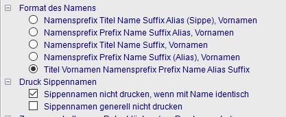 Format des namesn - Sippenname