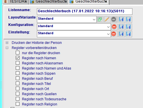 Aausgabe Register GScvhlB